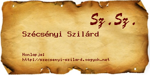 Szécsényi Szilárd névjegykártya